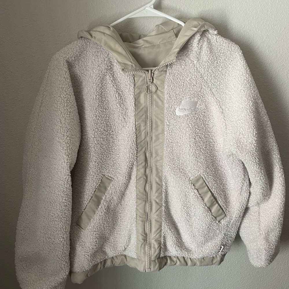 Nike NSW Sportswear Reversible Women Hooded Jacket Sherpa